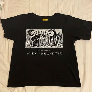 Alex Anwandter band music tee, black, medium